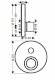 Термостатический смеситель с запорным клапаном, внешняя часть, ShowerSelect 36722000 цвет: хром, Axor