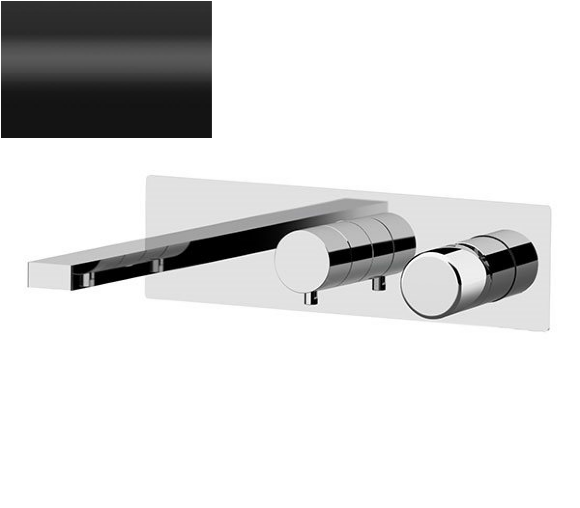 Смеситель для ванной и душа DT54D2NO DOT скрытого монтажа Remer (черный)