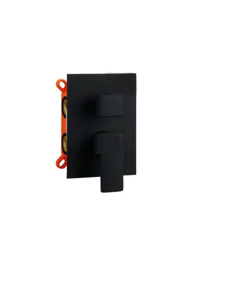 Встраиваемый смеситель для душа на 2 выхода, с дивертером, AQG Bold, 01BOL351NG цвет: черный матовый