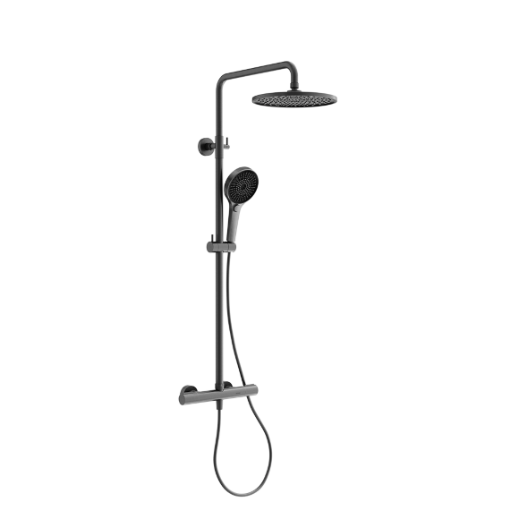 Душевая стойка с термостатом Sancоs Etna, цвет: оружейная сталь, арт. SC9007GG Душевая стойка с термостатом Sancоs Etna, цвет: оружейная сталь, арт. SC9007GG