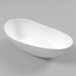 Ванна из искусственного камня 170х75 Whitecross Ruby 0202.170075.100 цвет: белый глянец