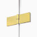 Душевое ограждение P 120x100x200 Avexa gold New Trendy золото арт. EXK-1687
