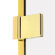 Душевое ограждение P 120x100x200 Avexa gold New Trendy золото арт. EXK-1687