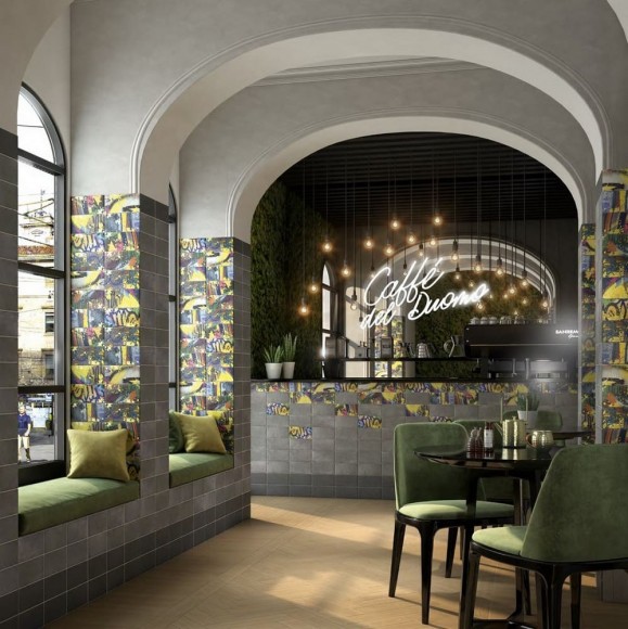 Kerama Marazzi Граффити 19066 Серый 20x9,9 - керамическая плитка и керамогранит Kerama Marazzi Граффити 19066 Серый 20x9,9 - керамическая плитка и керамогранит