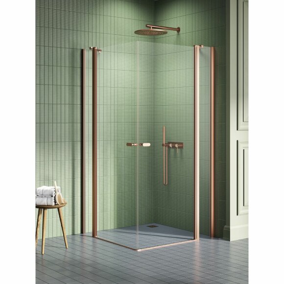 Душевое ограждение 100x120x195 New soleo copper brushed New Trendy брашированная медь арт. K-2023