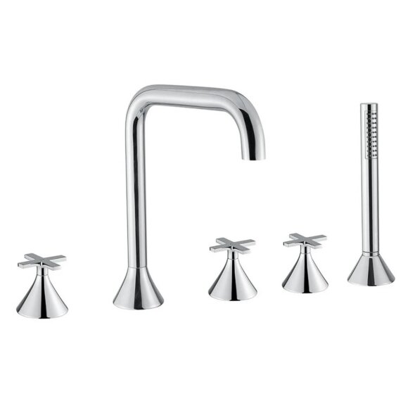 Смеситель на борт ванны, на 5 отв., Migliore Sirius, хром арт. 28171 Смеситель на борт ванны, на 5 отв., Migliore Sirius, хром арт. 28171