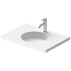 Cod Раковина накладная 70х50см, без перелива, с 1 отв., WonderGliss, DURAVIT Cape Cod - 23397000001 цвет: белый