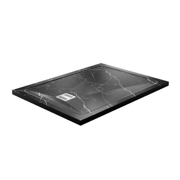 Душевой поддон Neime 19T07 4x120 прямоугольная WasserKRAFT цвет: Черный
