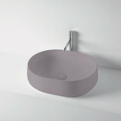 Раковина накладная 56х44см, без отв. KERASAN F10, 460589 цвет: ferro Matt