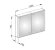 Keuco Зеркальный Шкаф с подсветкой настенный монтаж, Royal match, 12803 171301 цвет: серебристый