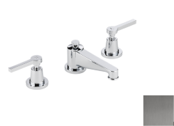 Смеситель для раковины на три отверстия устанавливаемый на борту с донным клапаном, THG Spirit с рукоятками, matt graphite pvd (H65) - G58-151 Смеситель для раковины на три отверстия устанавливаемый на борту с донным клапаном, THG Spirit с рукоятками, matt graphite pvd (H65) - G58-151