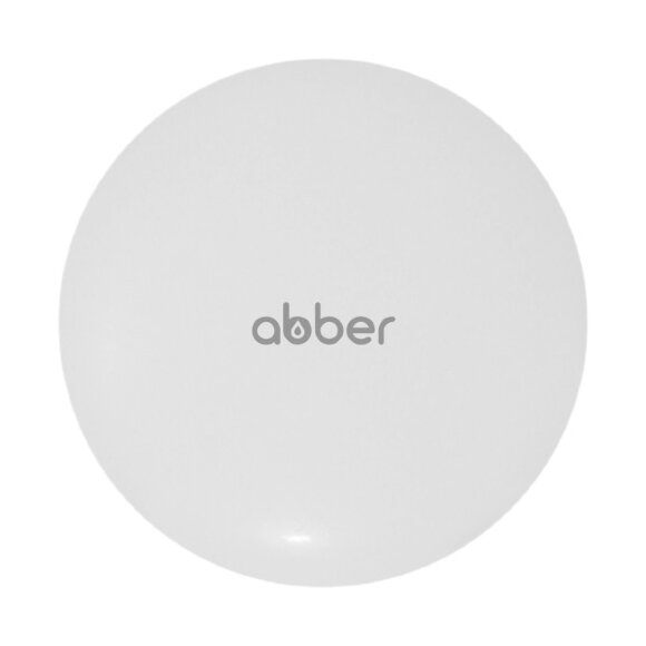 Накладка на слив для раковины ABBER белая матовая, керамика, арт. AC0014MW