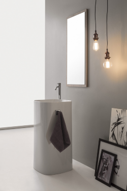 Раковина напольная 420 х 420 х 850 мм Scarabeo Moon, цвет: белый матовый, арт. 5510 41 Раковина напольная 420 х 420 х 850 мм Scarabeo Moon, цвет: белый матовый, арт. 5510 41