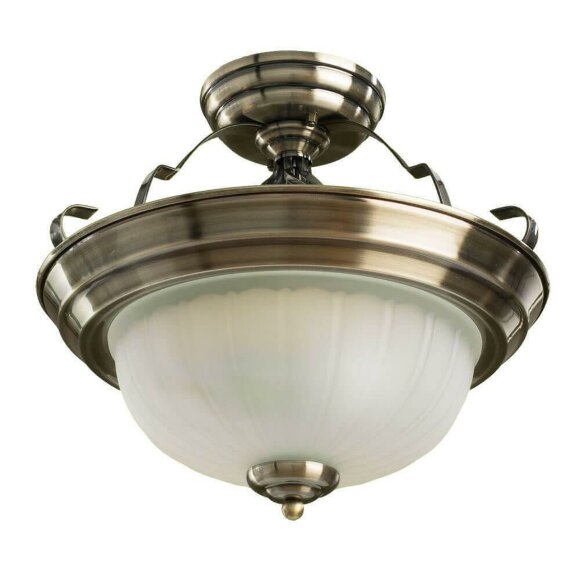 Потолочный светильник, вид ретро Lobby Arte Lamp цвет:  белый - A7835PL-2AB