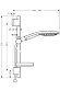 Hansgrohe душевой гарнитур со штангой 65см и мыльницей, Raindance Select S, глянцевый хром арт. 27802000