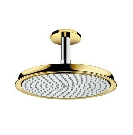 Hansgrohe верхний душ 270 с потолочным кронштейном, Raindance Classic, глянцевое золото арт. 27405090