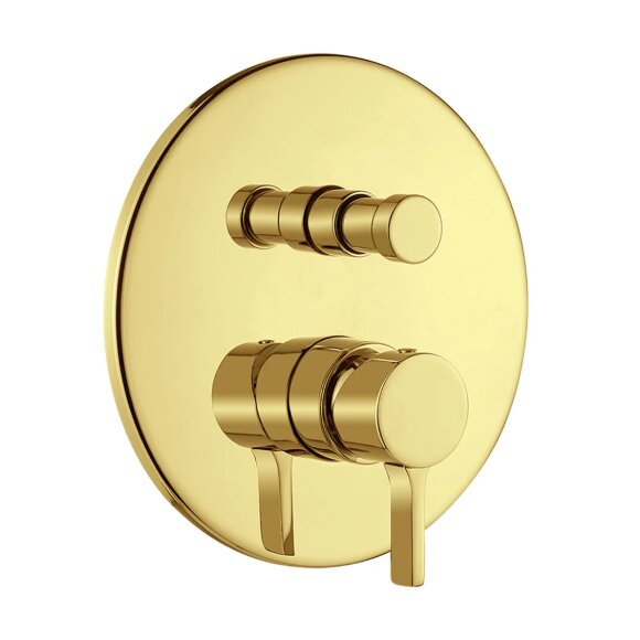 Смеситель скрытого монтажа моноком., 2-х позиционный с девиатором, Migliore Sirius, золото арт. 28186