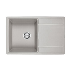Кухонная мойка из кварца Flugen Paulmark 780х500 мм, PM217850-GR цвет: серый