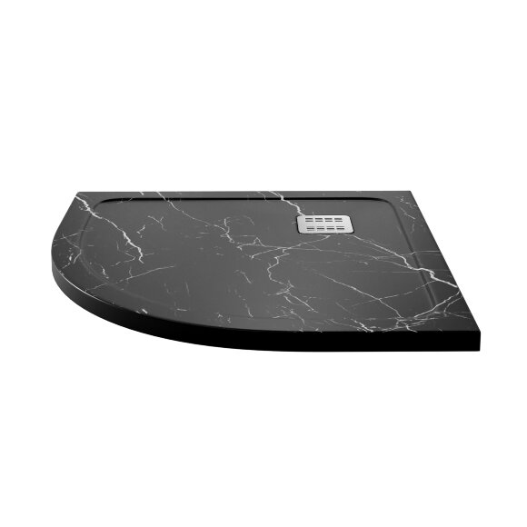 Душевой поддон Neime 19T01 4x90 четверть круга WasserKRAFT цвет: Черный
