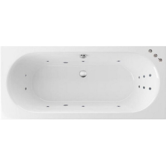Акриловая ванна Oceana Slim 160x75 с гидромассажем Excellent, WAEX.OCE16S.SMART.CR