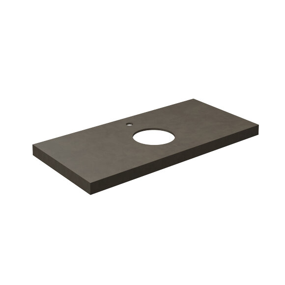 Столешница из керамогранита Про Чементо 100x48см, Kerama Marazzi Canaletto, CN100.DD507020R цвет: коричневая матовая