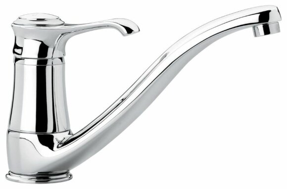 Кухонный смеситель с поворотным изливом, Emmevi Tiffany, 6095/CR цвет: хром