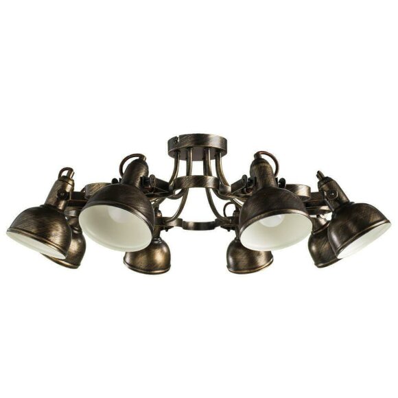 Потолочная люстра, вид лофт Martin Arte Lamp цвет:  коричневый - A5216PL-8BR