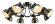 Потолочная люстра, вид лофт Martin Arte Lamp цвет:  коричневый - A5216PL-8BR