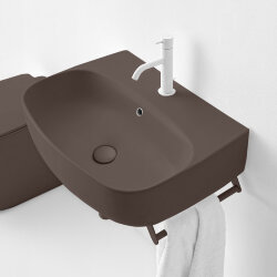 Раковина 60х45 см, 1 отв., подвесная/накладная KERASAN Nolita, 534175*1 цвет: Borgogna matt Раковина 60х45 см, 1 отв., подвесная/накладная KERASAN Nolita, 534175*1 цвет: Borgogna matt