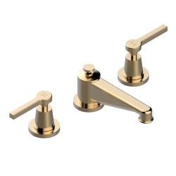 Смеситель для раковины на три отверстия устанавливаемый на борту с донным клапаном, THG Spirit с рукоятками, matt umber pvd (H67) - G58-151 Смеситель для раковины на три отверстия устанавливаемый на борту с донным клапаном, THG Spirit с рукоятками, matt umber pvd (H67) - G58-151