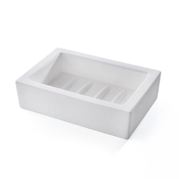 3SC Мыльница настольная, композит Solid Surface,  Mood  цвет: белый арт. MW01A