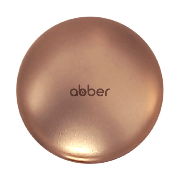 Накладка на слив для раковины ABBER розовое золото матовое, керамика, арт. AC0014MRG