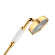 Ручной душ с белой рукояткой, d=100мм, Montreux 16320990 цвет: полированное золото, Axor