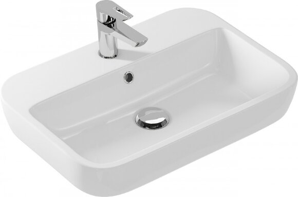 Раковина на столешницу 60 SQUARE, Cersanit Caspia, арт. S-UM-CAS60/1-S-w