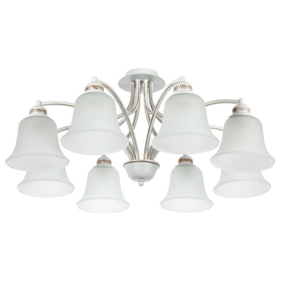 Потолочная люстра, вид классика Emma Arte Lamp цвет:  белый - A2713PL-8WG