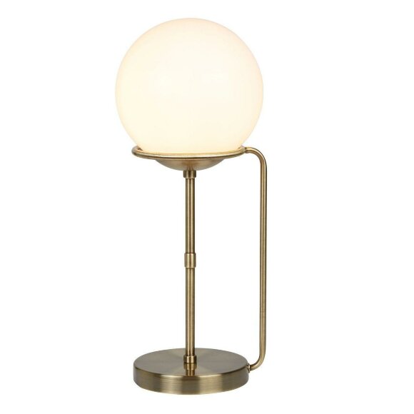 Настольная лампа, вид арт-деко Bergamo Bronze Arte Lamp цвет:  белый - A2990LT-1AB
