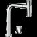 Hansgrohe смеситель для кухни, на 2 отверстия, с вытяжным изливом, Metris Select M71, глянцевый хром арт. 73819000