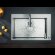Hansgrohe смеситель для кухни, на 2 отверстия, с вытяжным изливом, Metris Select M71, глянцевый хром арт. 73819000