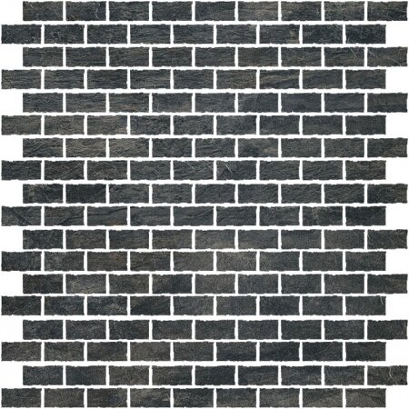 Мозаика Ardoise Noir 1,5x3 6mm Mos,30x30 Rex арт. 747815