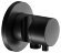Keuco Встраиваемый запорный вентиль с выводом для шланга c держателем для лейки, с рукояткой Comfort, с круглой розеткой, Ixmo, 59541 371201 цвет: черный матовый
