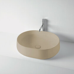 Раковина накладная 56х44см, без отв. KERASAN F10, 460581 цвет: коричневый орех матовый