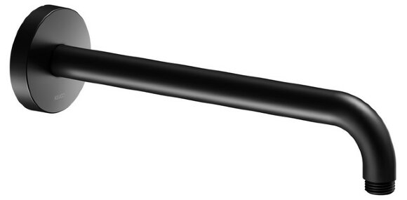 Keuco Держатель для верхнего душа настенный с круглой розеткой, 312 мм, Universal, 51688 370300 цвет: черный матовый