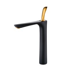 Смеситель для раковины, DA1032059  - Venice D&K цвет: черный/золото