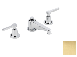 Смеситель для раковины на три отверстия устанавливаемый на борту с донным клапаном, THG Spirit с рукоятками, natural smoked brass (A13) - G58-151 Смеситель для раковины на три отверстия устанавливаемый на борту с донным клапаном, THG Spirit с рукоятками, natural smoked brass (A13) - G58-151