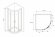 Душевой уголок Schwarzer Diamant 800x800мм, Хром, ABBER арт. AG01080M