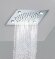 Верхний душ Light c LED подсветкой, Cube Bossini, I00723.030 цвет: хром