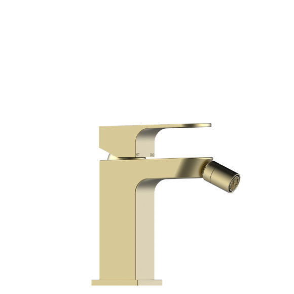 Однорычажный смеситель для биде с донным клапаном, Gillo Bossini, Z00705.043 цвет: золото