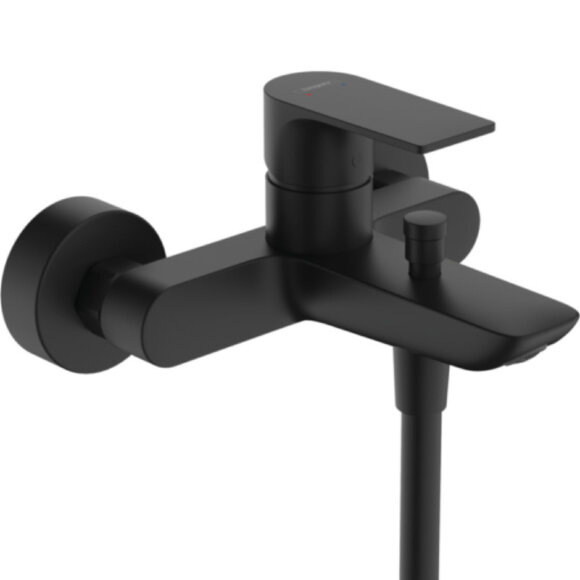 Смеситель для ванны, 72440670 Rebris Hansgrohe, цвет: s черный матовый