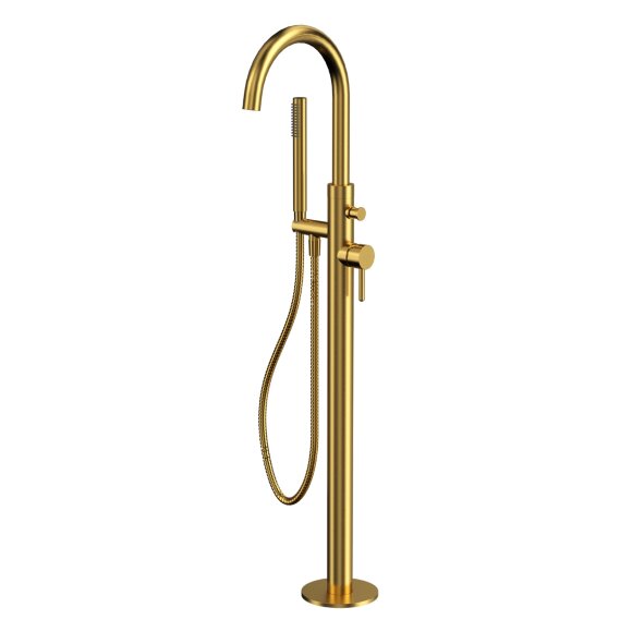 Смеситель для ванны отдельностоящий Whitecross Y brushed gold Y1233GLB цвет: брашированное золото