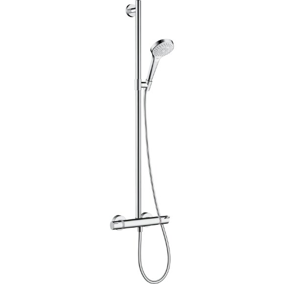Смеситель для душа, 27247400 Croma Select S Hansgrohe, цвет: с термостатом хром белый